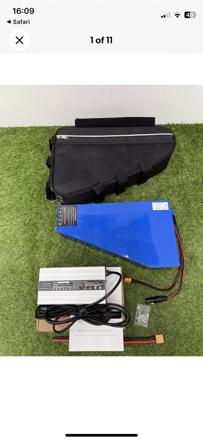 72v 45ah 150a electric bike triangle li-ion battery